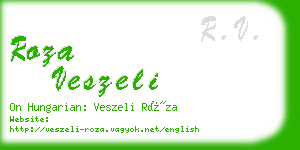 roza veszeli business card